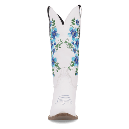 Women's Dingo Posie Leather Boot - White - DI2344-BL