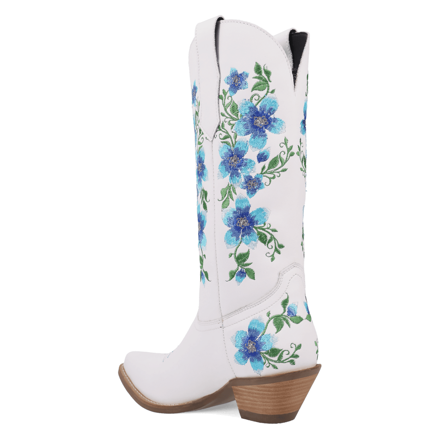 Women's Dingo Posie Leather Boot - White - DI2344-BL