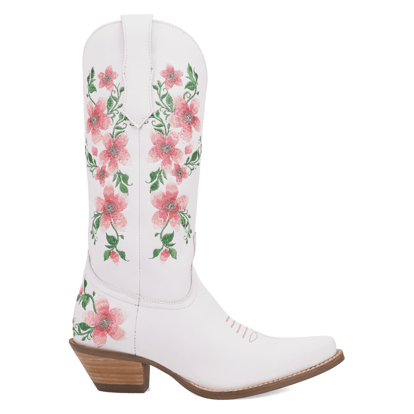 Women's Dingo Posie Leather Boot - White - DI2344-PK