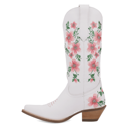 Women's Dingo Posie Leather Boot - White - DI2344-PK