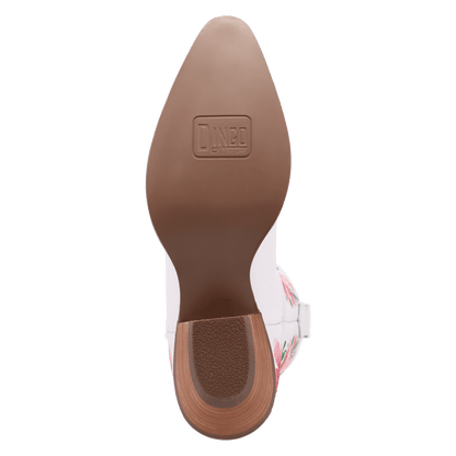 Women's Dingo Posie Leather Boot - White - DI2344-PK