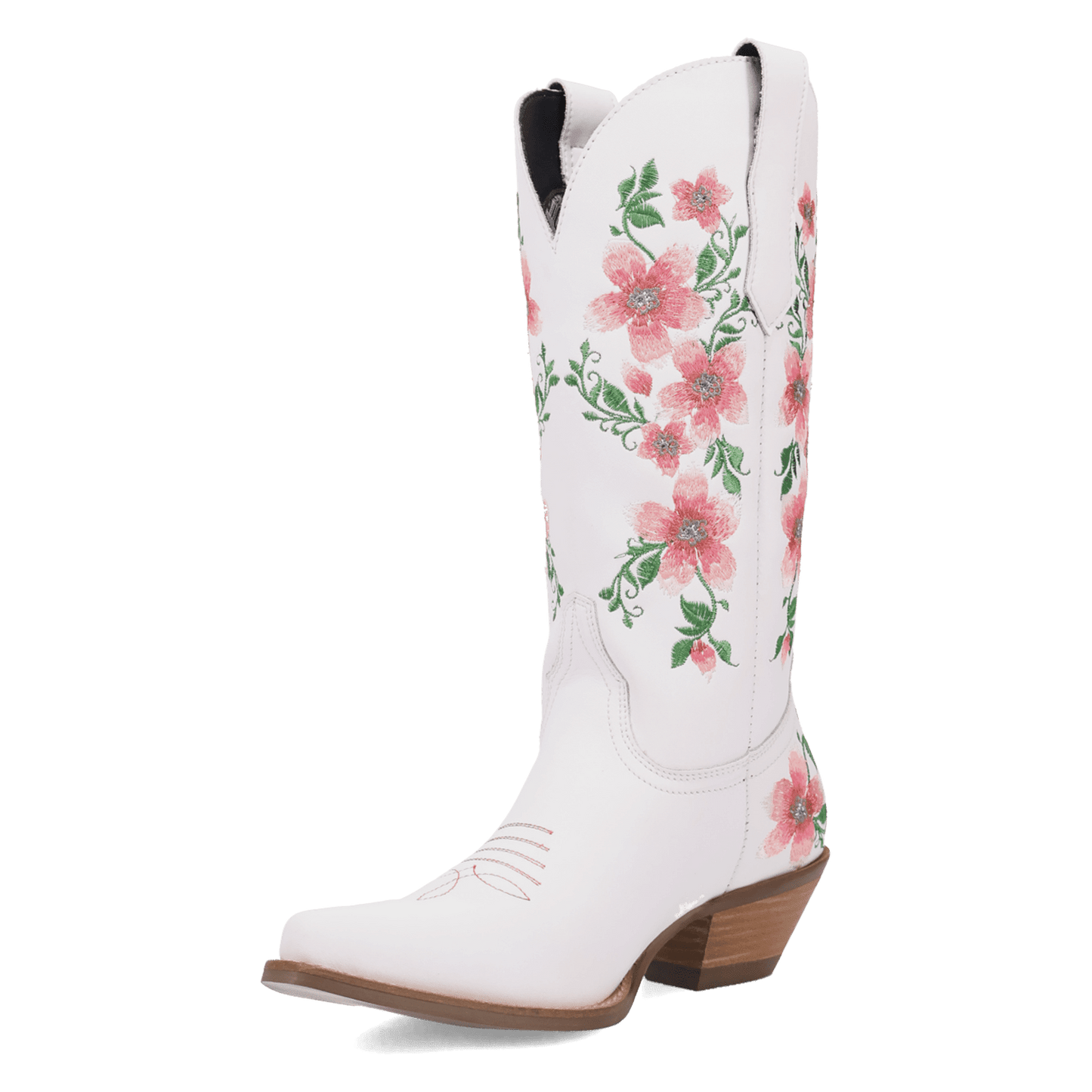 Women's Dingo Posie Leather Boot - White - DI2344-PK