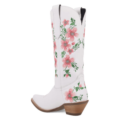 Women's Dingo Posie Leather Boot - White - DI2344-PK