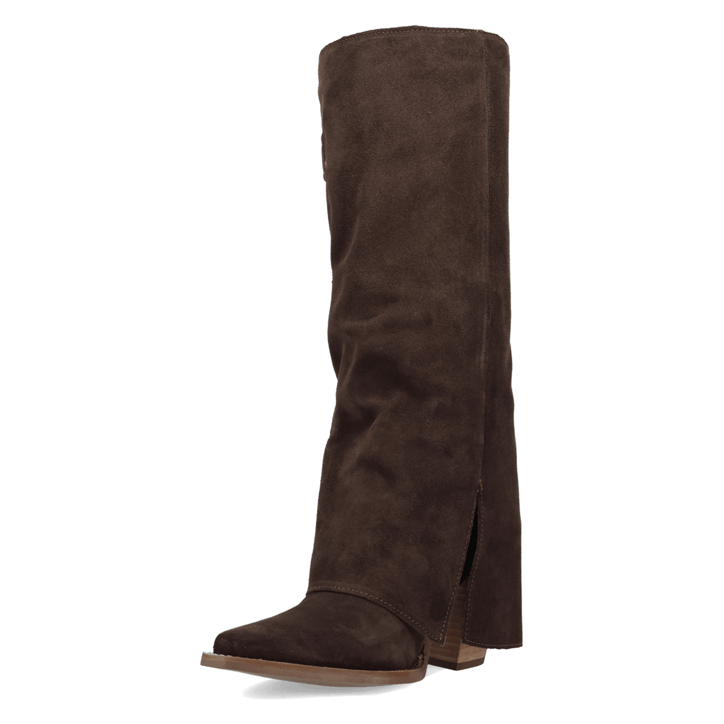 Women's Dingo Buckle Bunny Suede Leather Boot - Brown - DI2345-BN