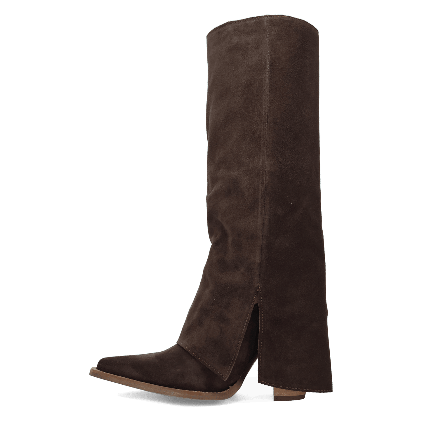 Women's Dingo Buckle Bunny Suede Leather Boot - Brown - DI2345-BN