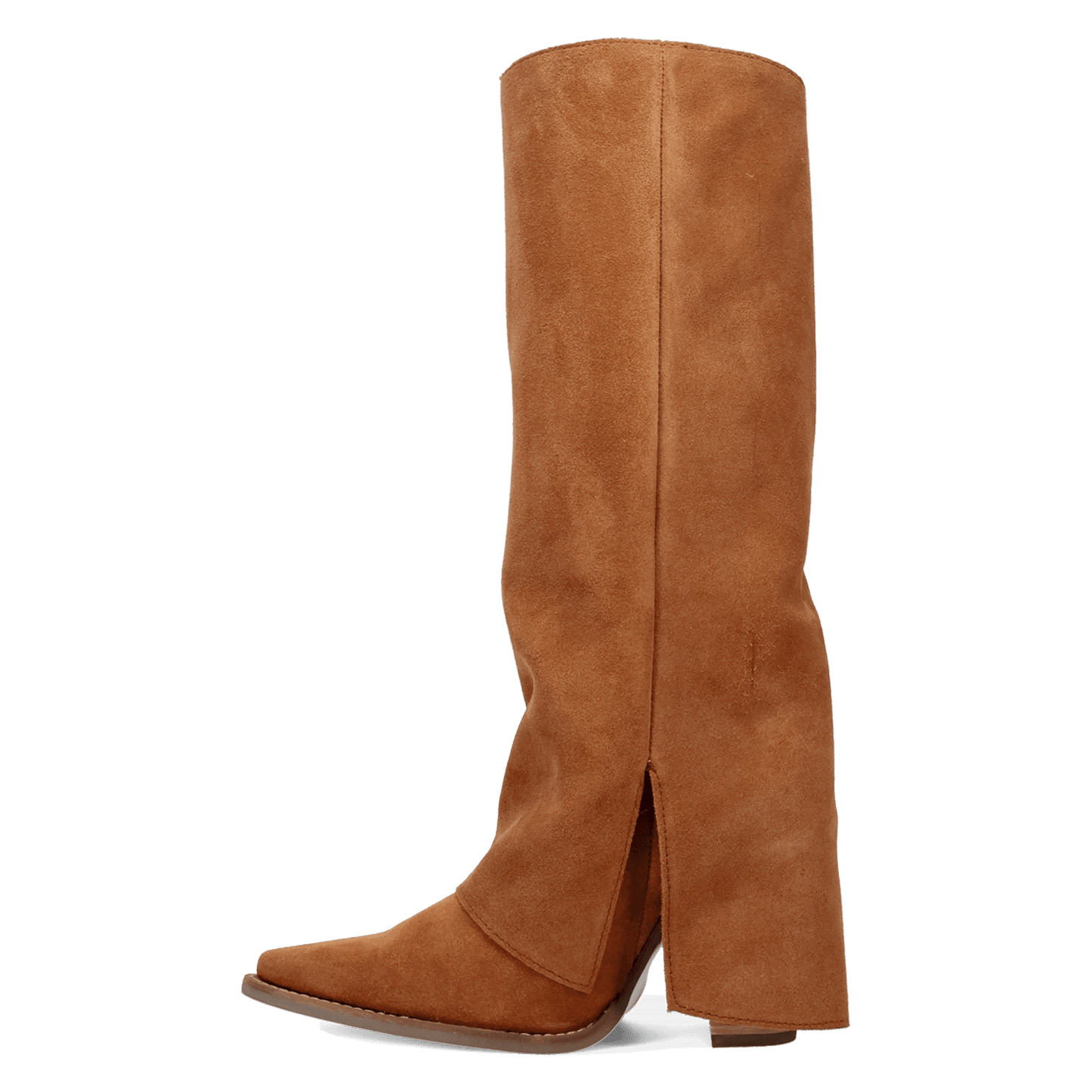 Women's Dingo Buckle Bunny Suede Leather Boot - Camel - DI2345-BG4