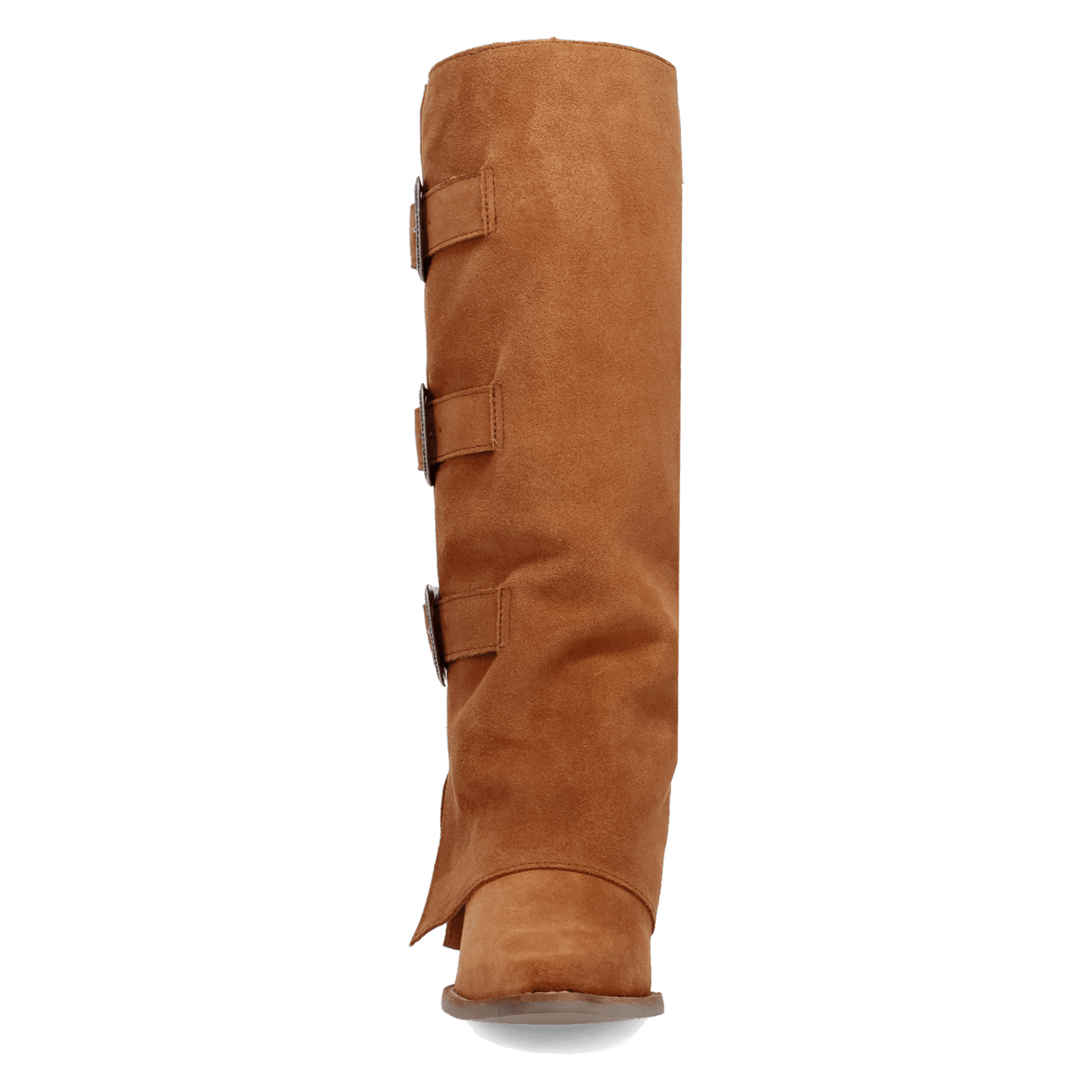 Women's Dingo Buckle Bunny Suede Leather Boot - Camel - DI2345-BG4
