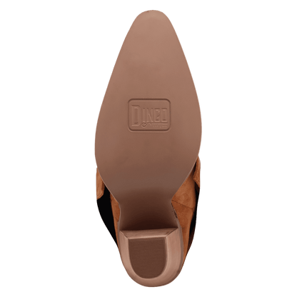 Women's Dingo Buckle Bunny Suede Leather Boot - Camel - DI2345-BG4