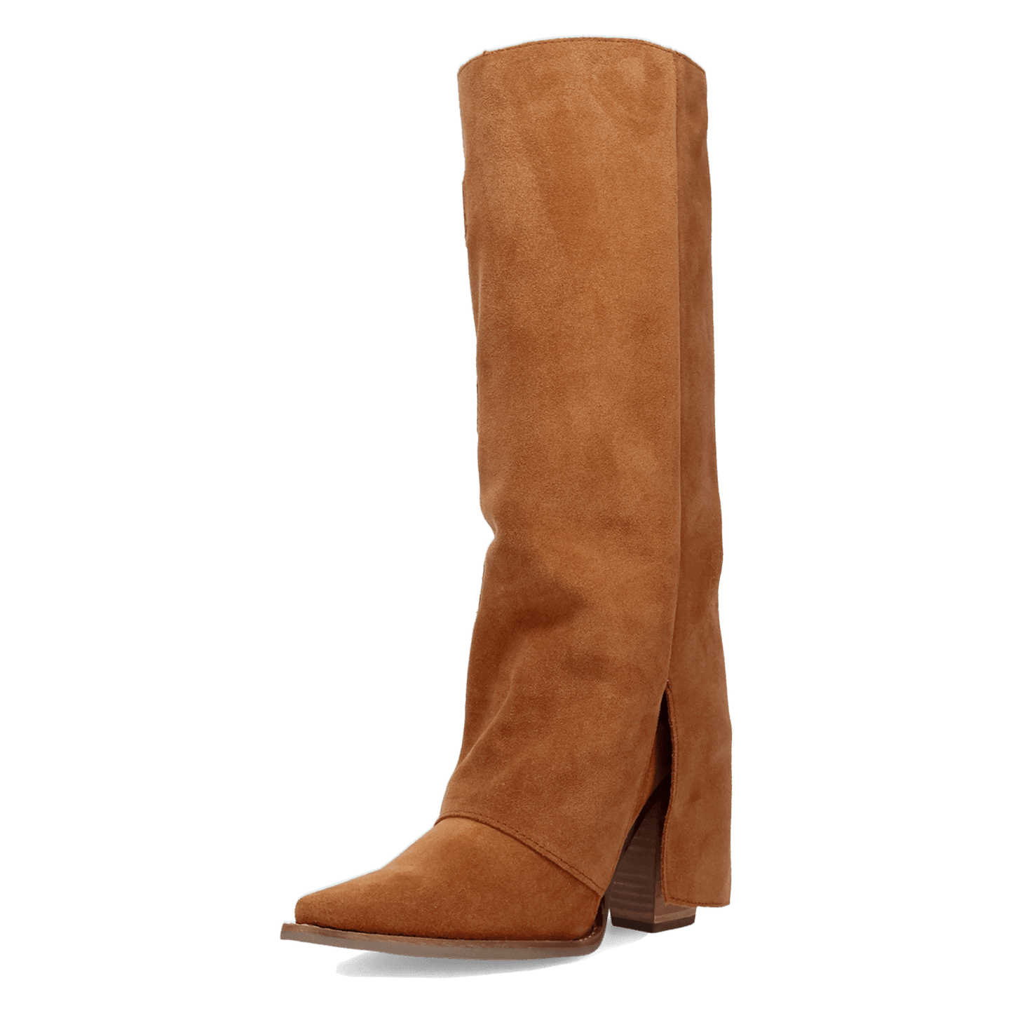 Women's Dingo Buckle Bunny Suede Leather Boot - Camel - DI2345-BG4