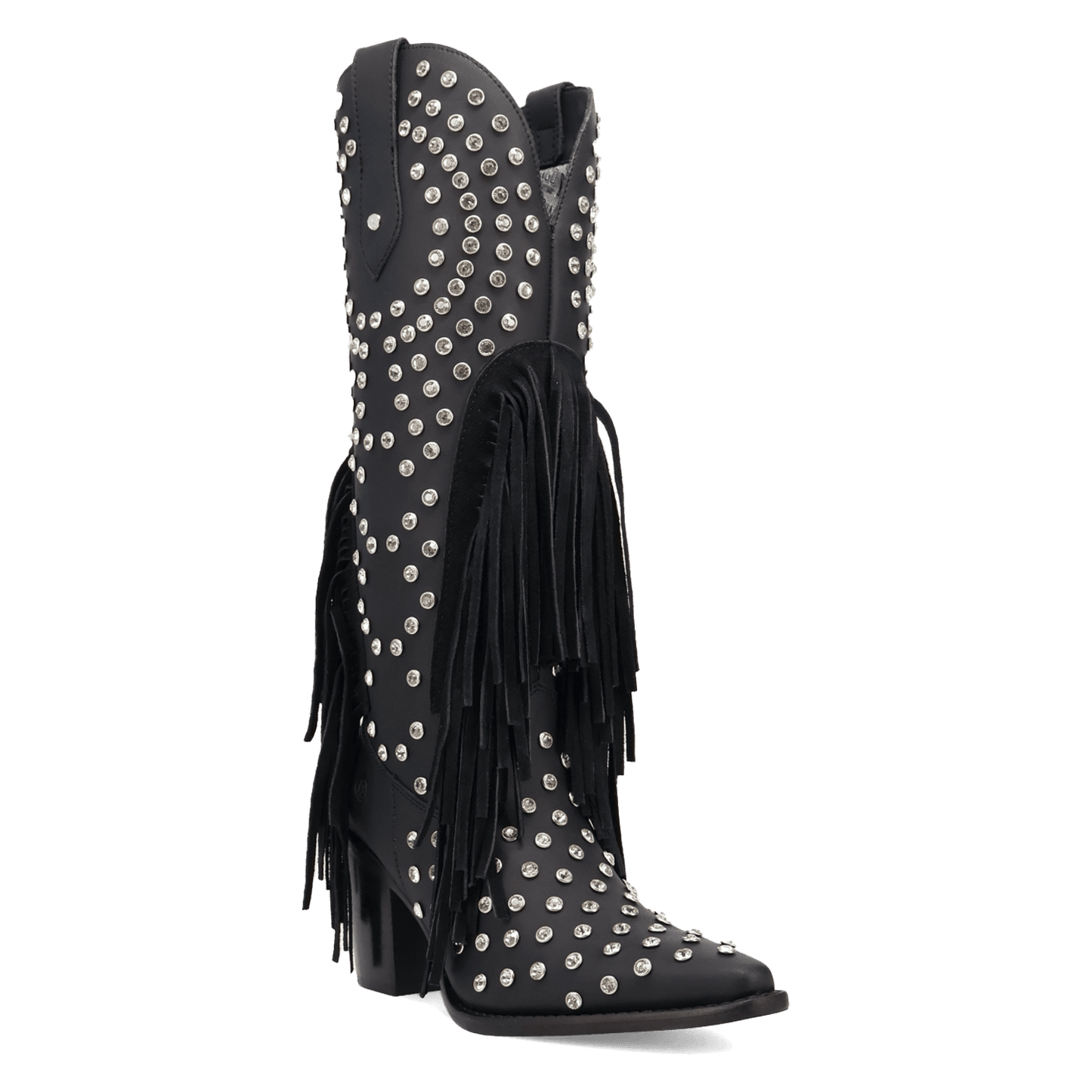 Women's Dingo Show Pony Leather Boot - Black - DI2346-BK