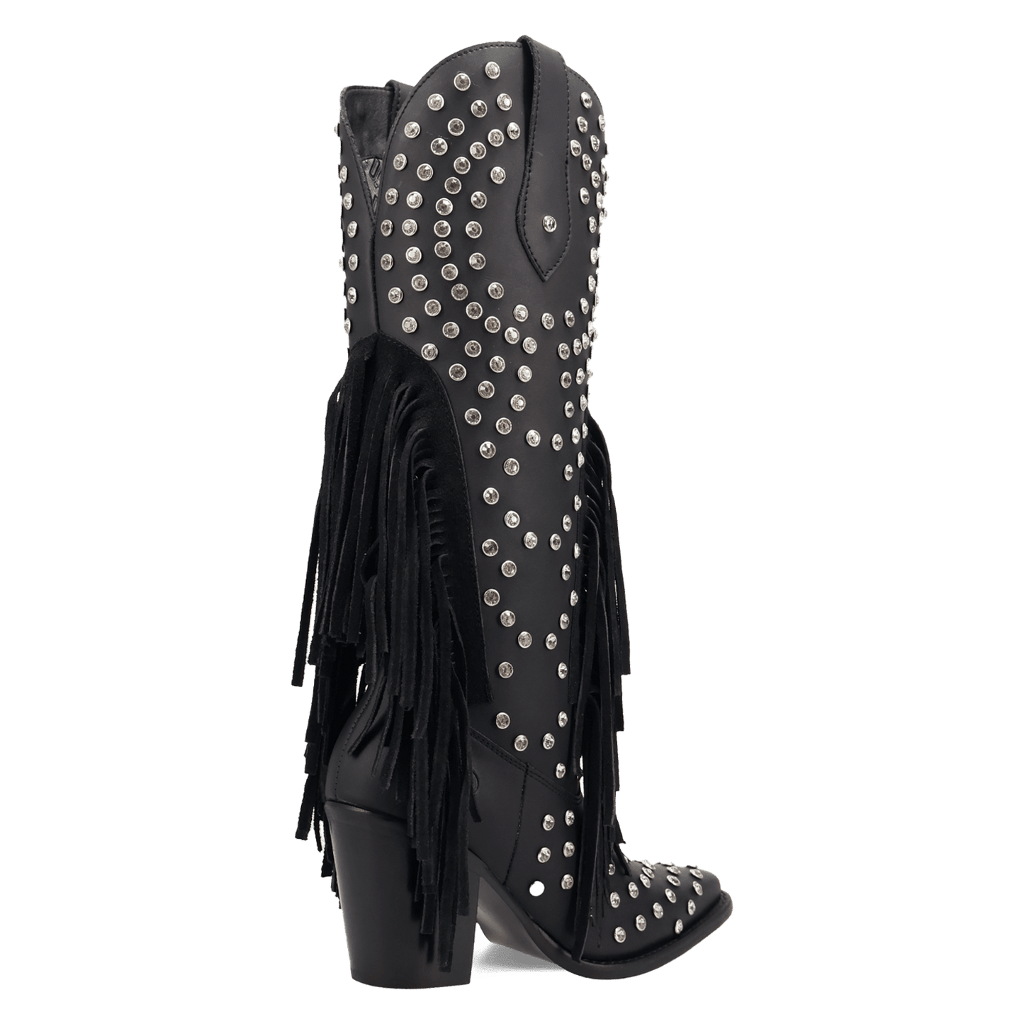 Women's Dingo Show Pony Leather Boot - Black - DI2346-BK