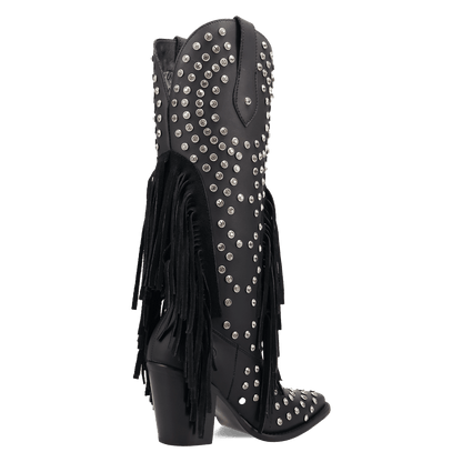 Women's Dingo Show Pony Leather Boot - Black - DI2346-BK