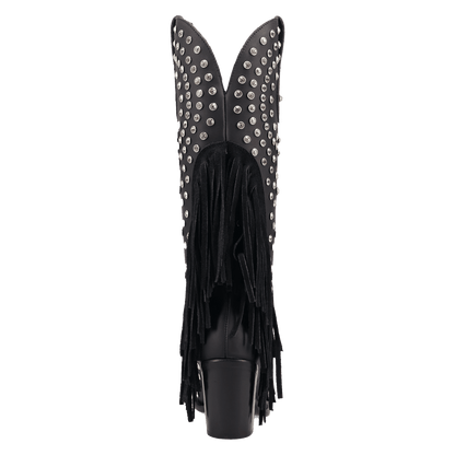 Women's Dingo Show Pony Leather Boot - Black - DI2346-BK