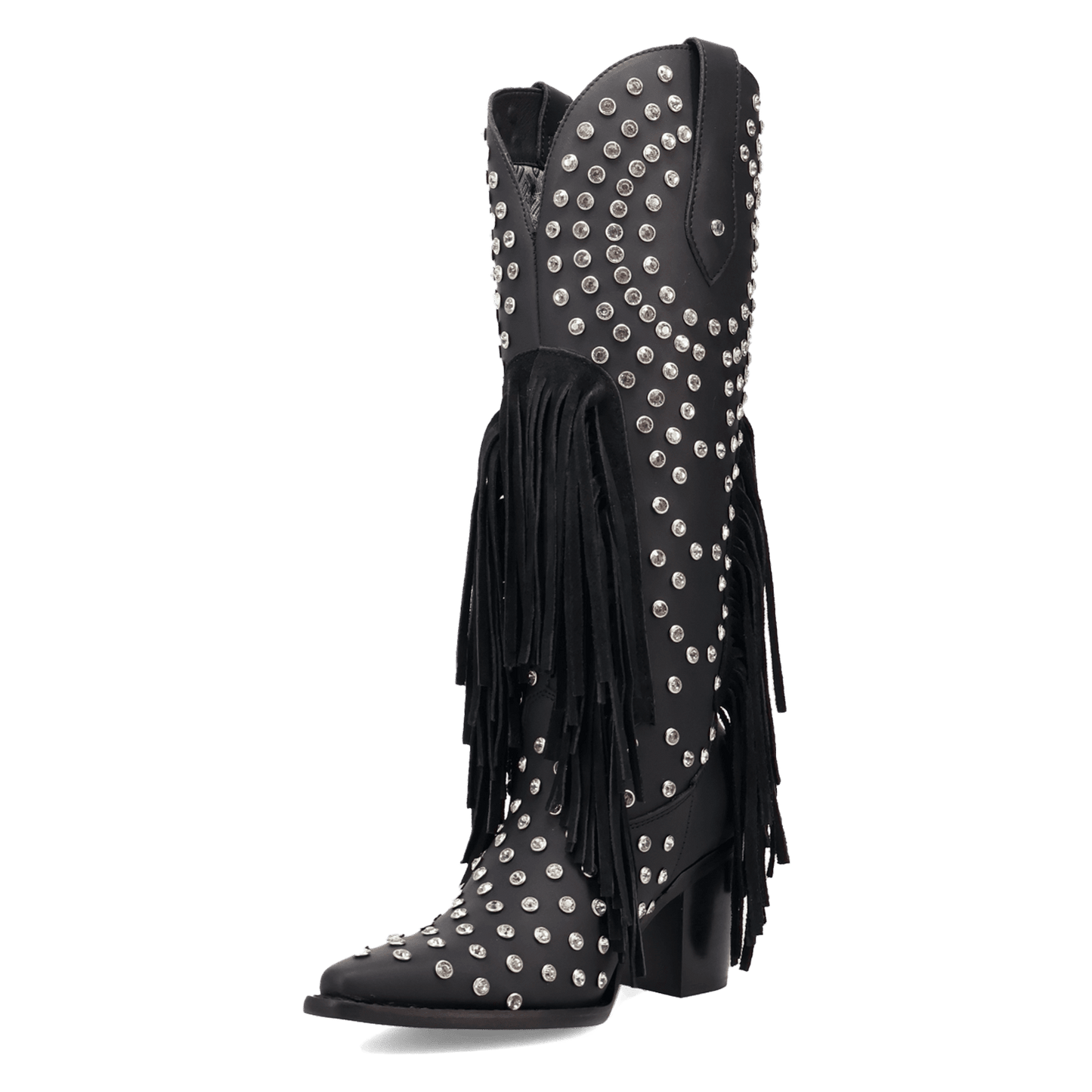 Women's Dingo Show Pony Leather Boot - Black - DI2346-BK