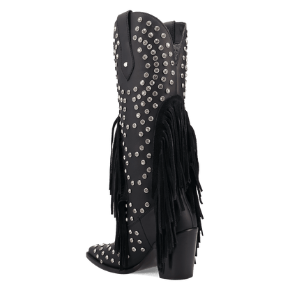 Women's Dingo Show Pony Leather Boot - Black - DI2346-BK