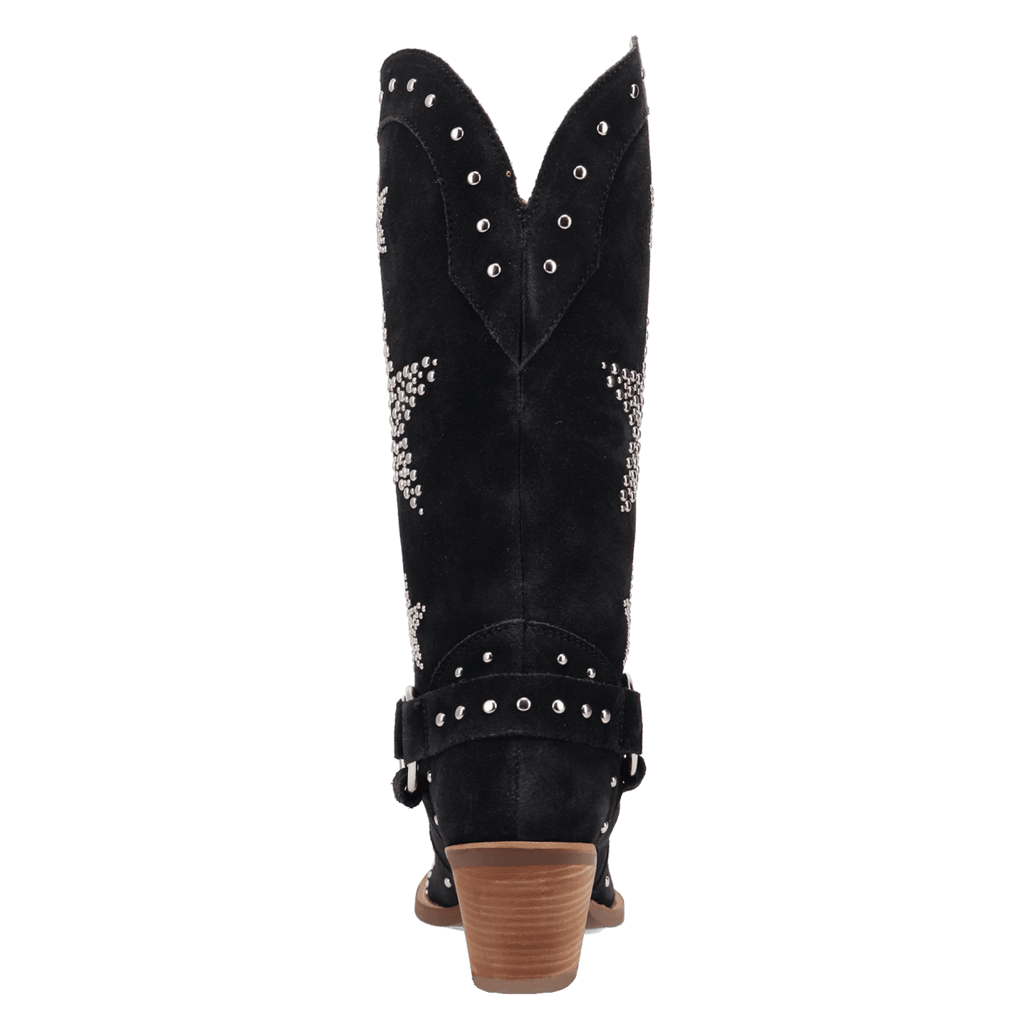 Women's Dingo Lucky Stars Suede Leather Boot - Black - DI2350-BK