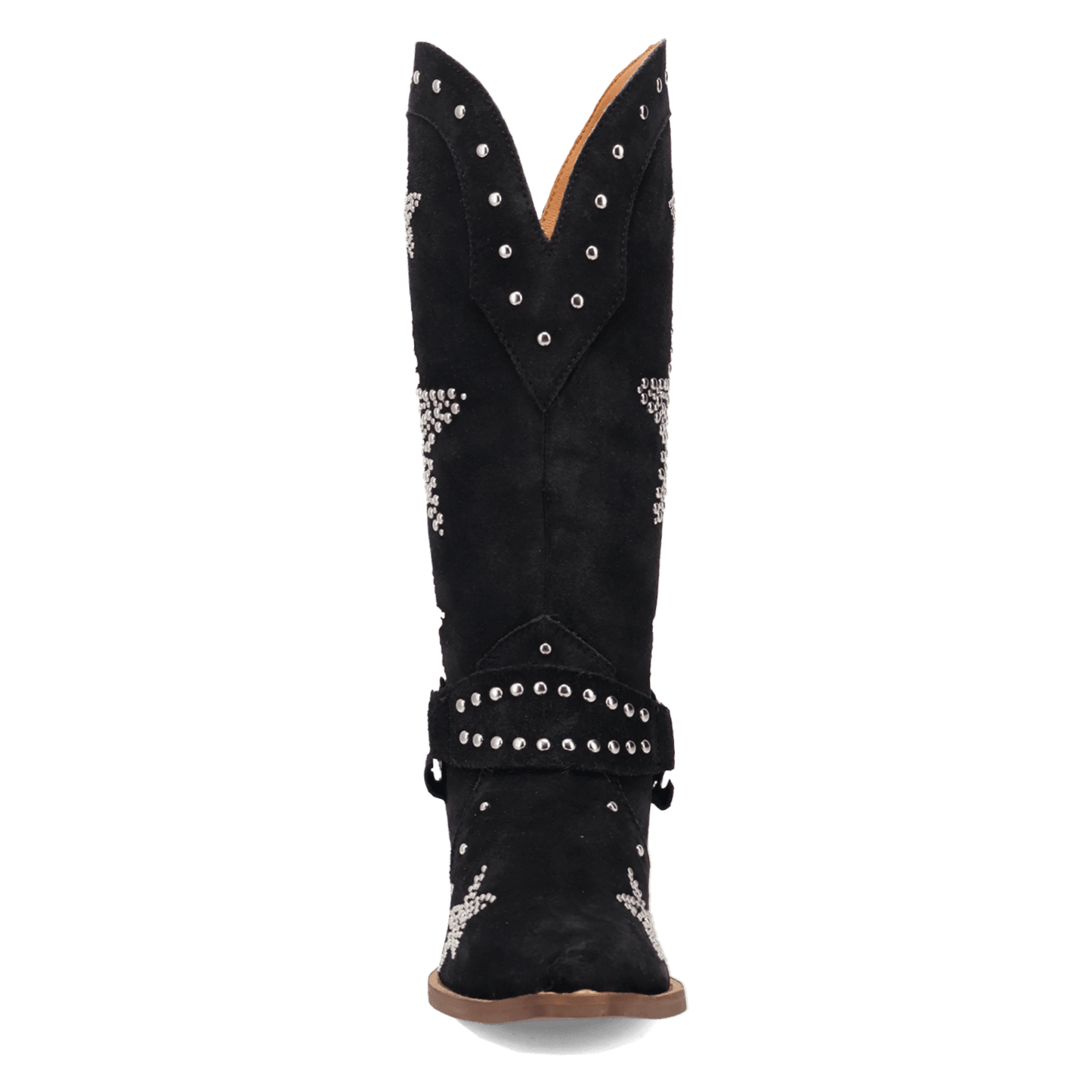 Women's Dingo Lucky Stars Suede Leather Boot - Black - DI2350-BK