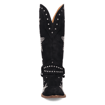 Women's Dingo Lucky Stars Suede Leather Boot - Black - DI2350-BK