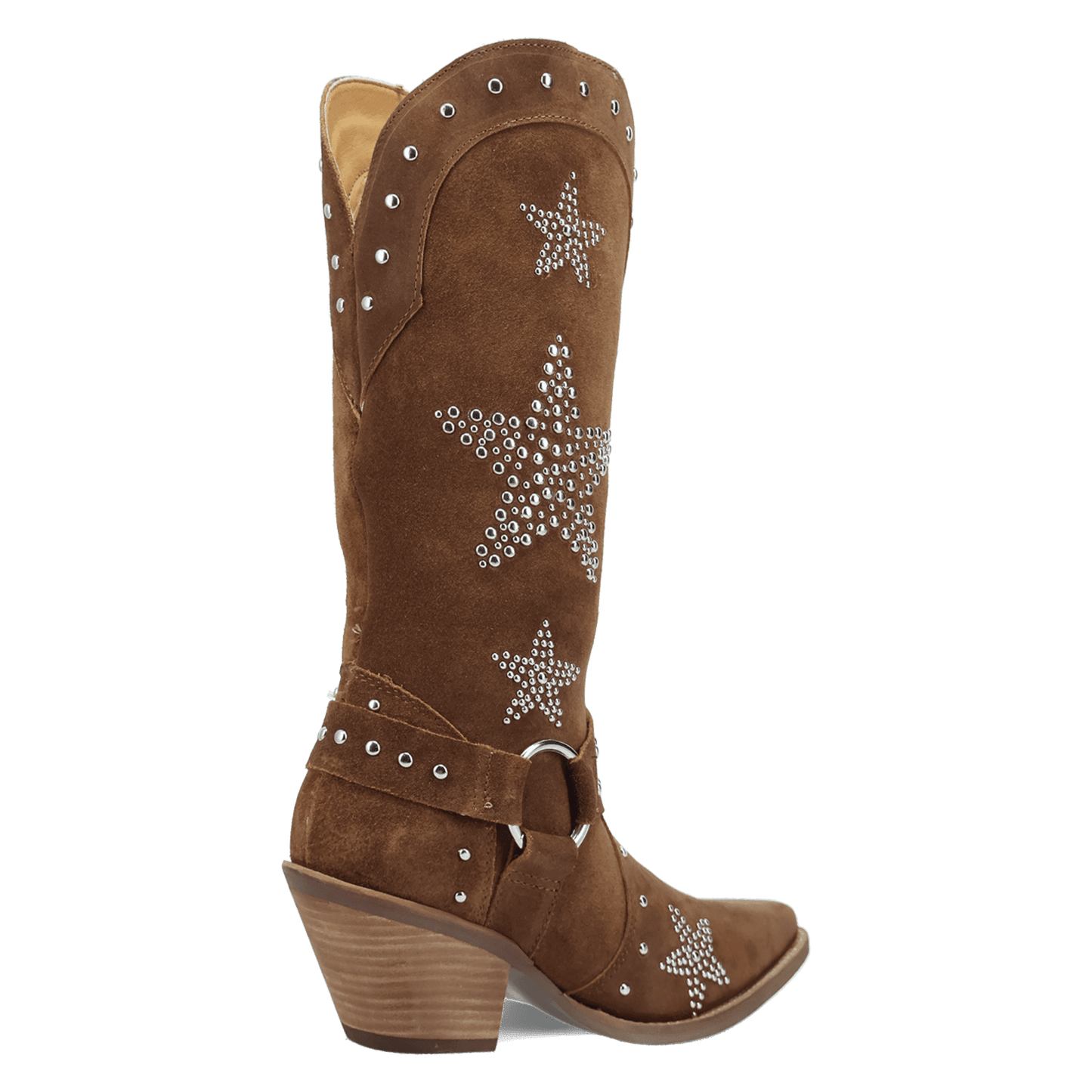 Women's Dingo Lucky Stars Suede Leather Boot - Brown - DI2350-BN