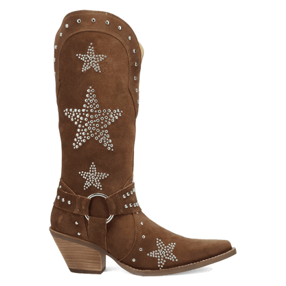 Women's Dingo Lucky Stars Suede Leather Boot - Brown - DI2350-BN