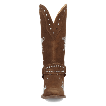 Women's Dingo Lucky Stars Suede Leather Boot - Brown - DI2350-BN