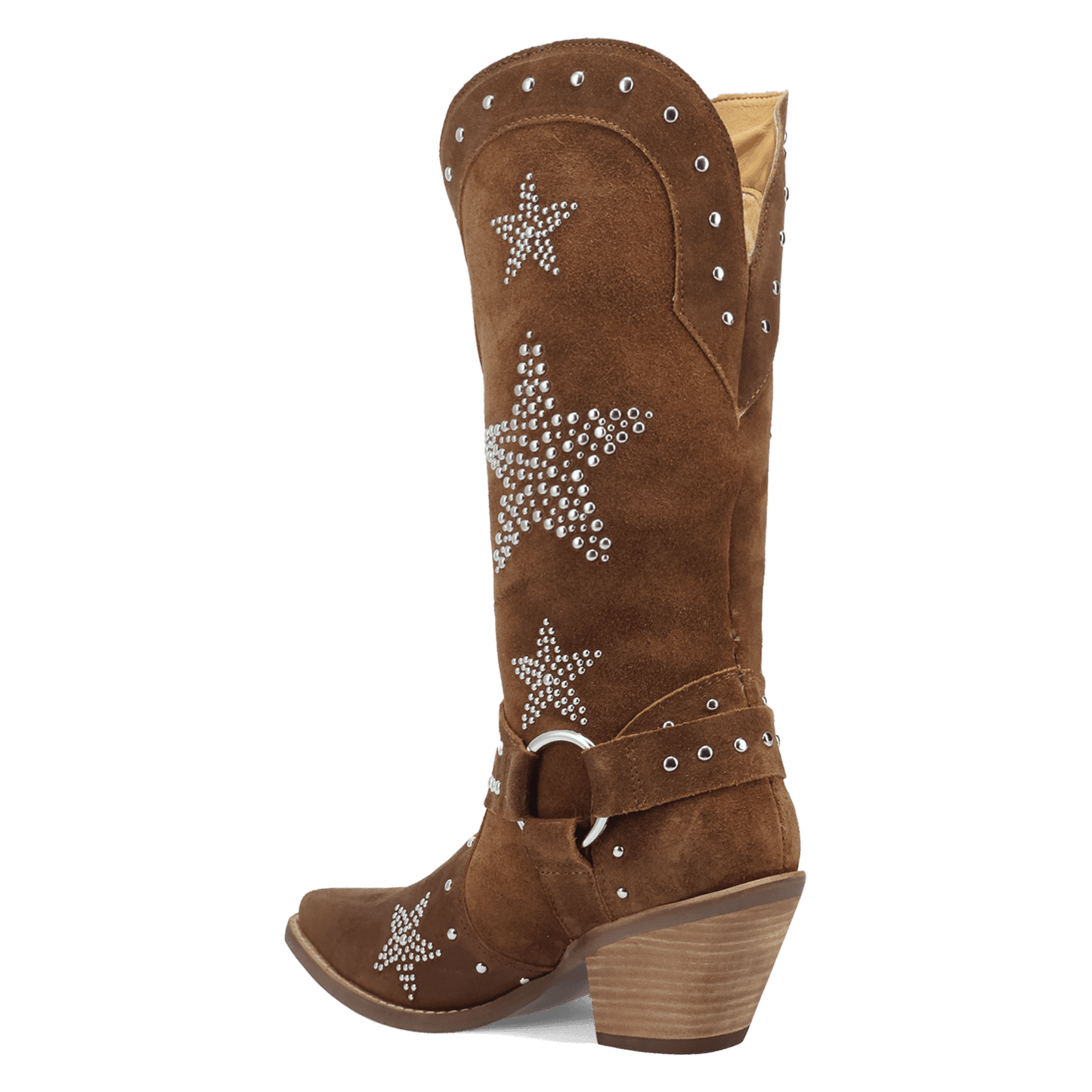Women's Dingo Lucky Stars Suede Leather Boot - Brown - DI2350-BN