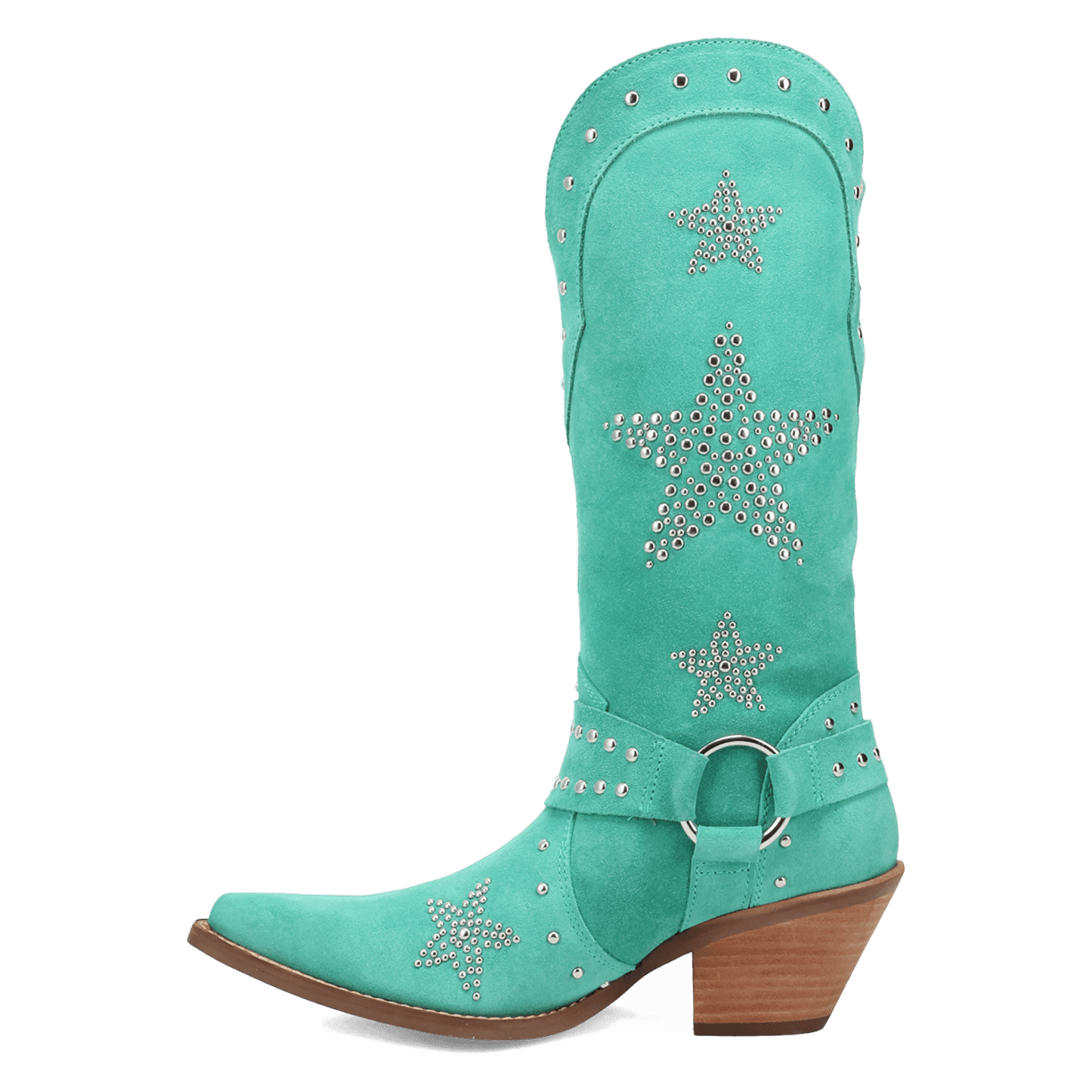 Women's Dingo Lucky Stars Suede Leather Boot - Green - DI2350-GN