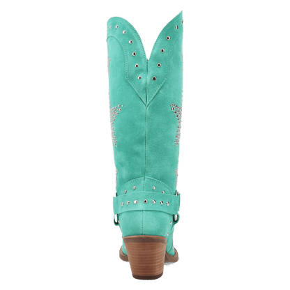 Women's Dingo Lucky Stars Suede Leather Boot - Green - DI2350-GN