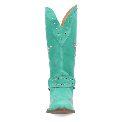 Women's Dingo Lucky Stars Suede Leather Boot - Green - DI2350-GN