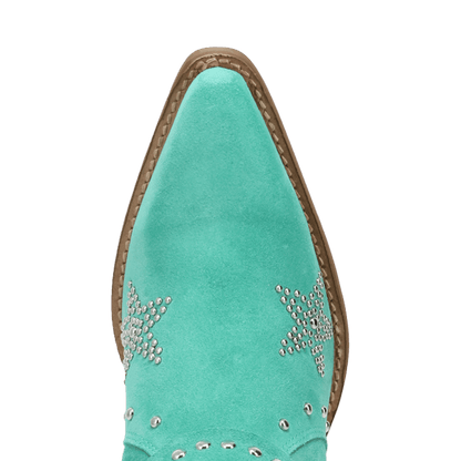 Women's Dingo Lucky Stars Suede Leather Boot - Green - DI2350-GN