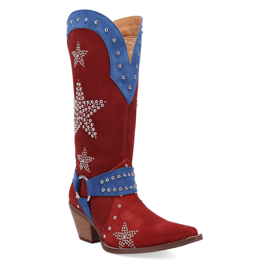 Women's Dingo Lucky Stars Suede Leather Boot - Multi - DI2350-MU