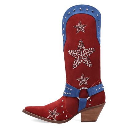 Women's Dingo Lucky Stars Suede Leather Boot - Multi - DI2350-MU
