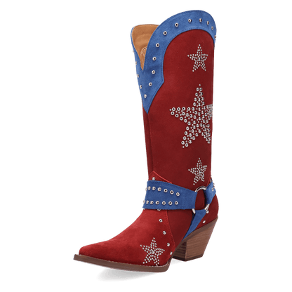 Women's Dingo Lucky Stars Suede Leather Boot - Multi - DI2350-MU
