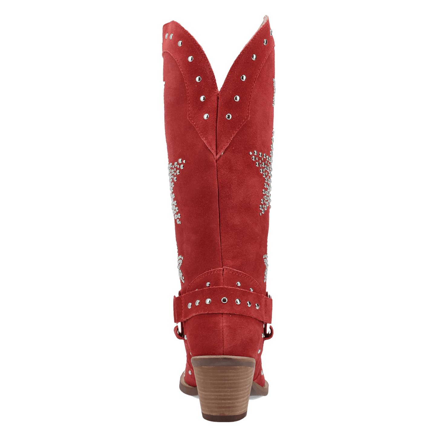 Women's Dingo Lucky Stars Suede Leather Boot - Red - DI2350-RD