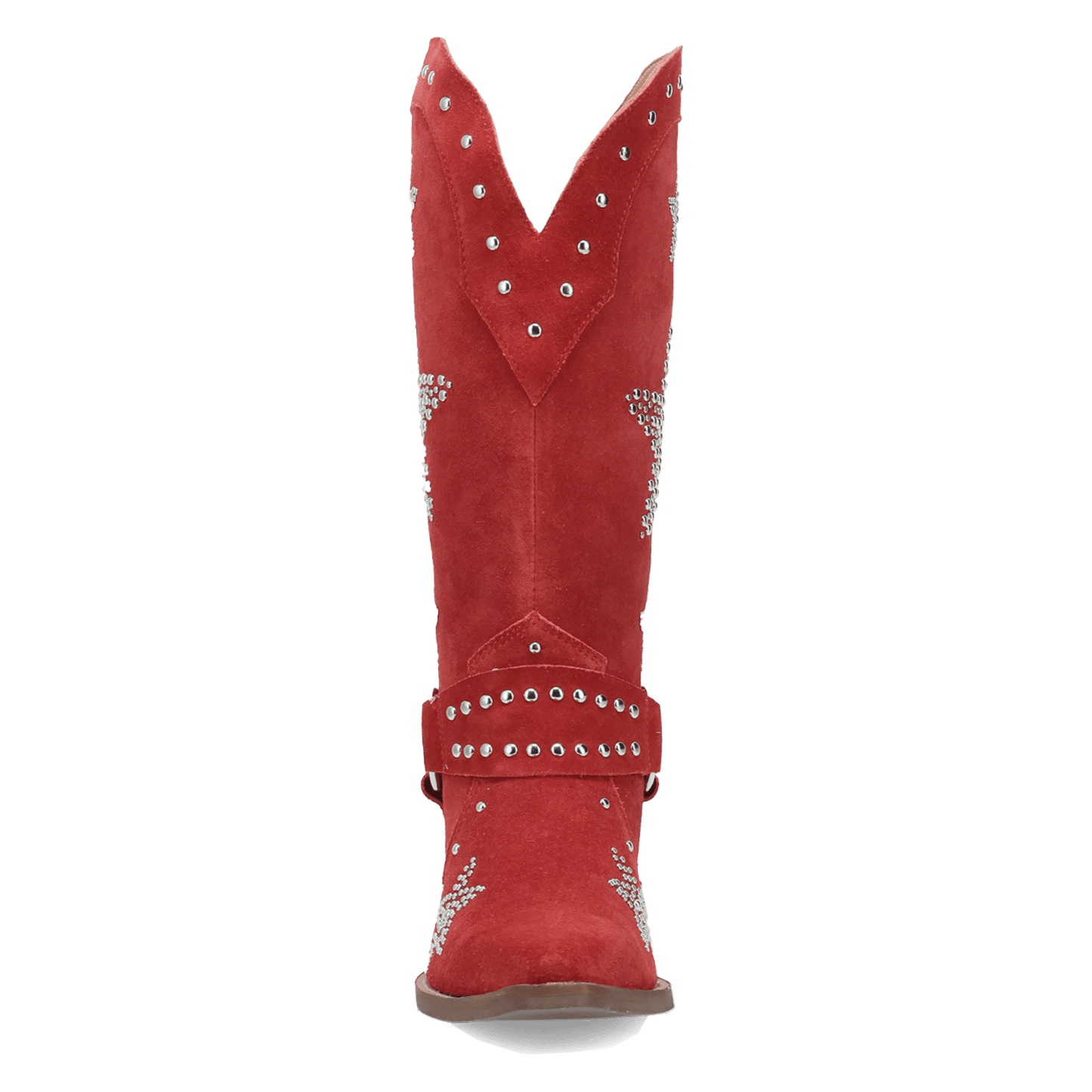 Women's Dingo Lucky Stars Suede Leather Boot - Red - DI2350-RD