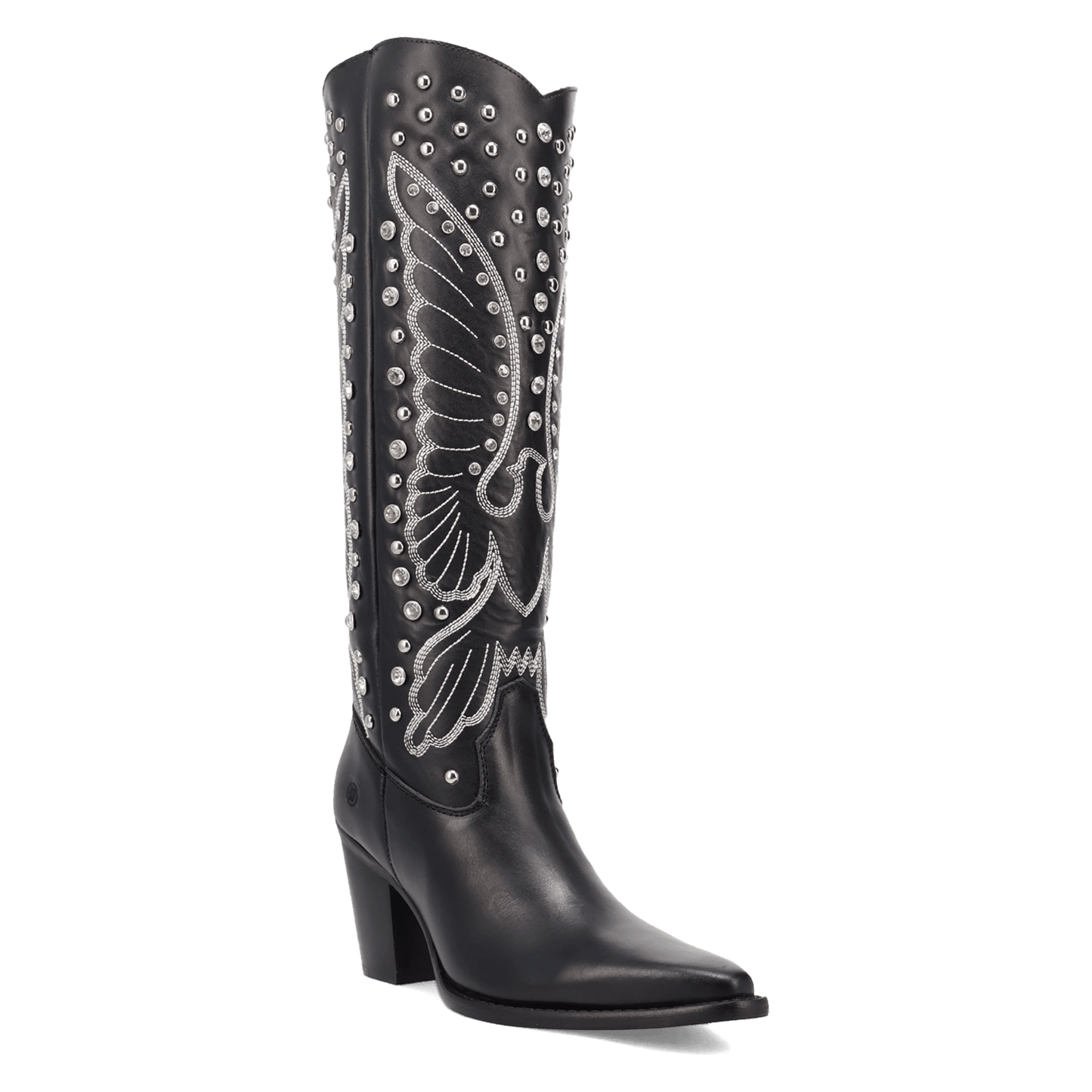 Women's Dingo Diamonds Forever Leather Boot - Black - DI2351-BK