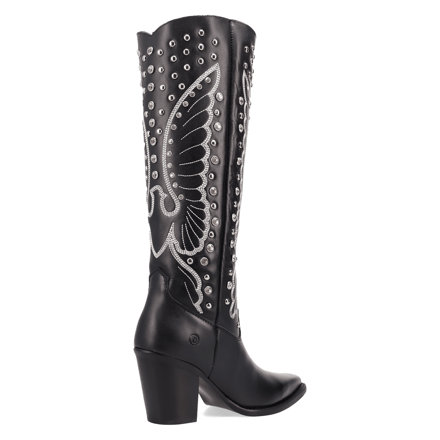 Women's Dingo Diamonds Forever Leather Boot - Black - DI2351-BK