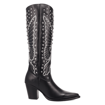 Women's Dingo Diamonds Forever Leather Boot - Black - DI2351-BK