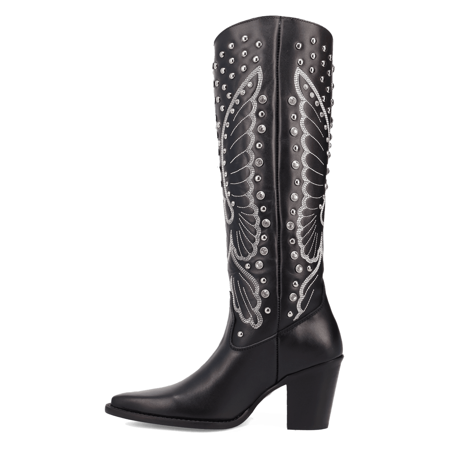 Women's Dingo Diamonds Forever Leather Boot - Black - DI2351-BK