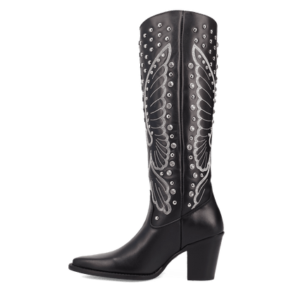 Women's Dingo Diamonds Forever Leather Boot - Black - DI2351-BK