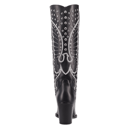 Women's Dingo Diamonds Forever Leather Boot - Black - DI2351-BK