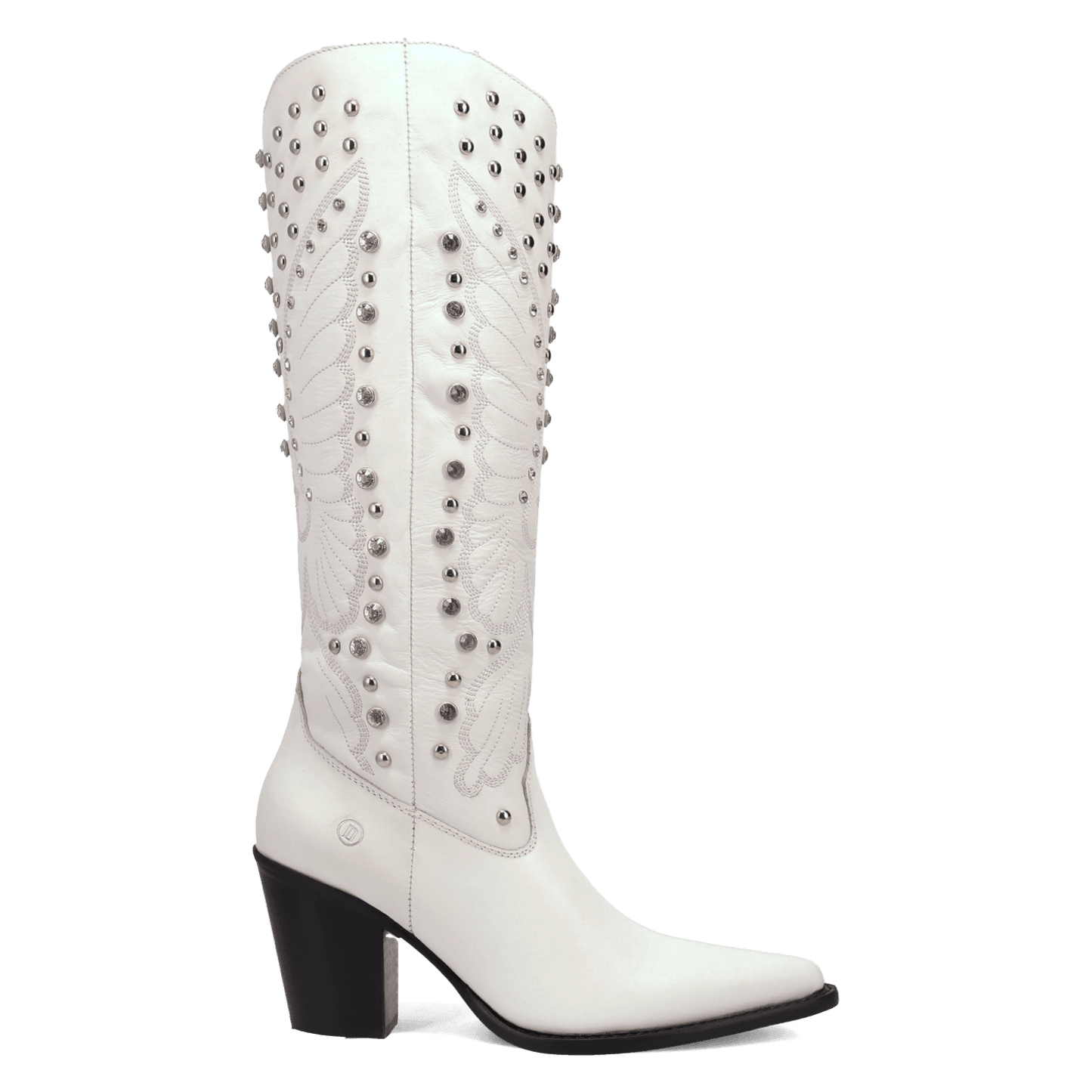 Women's Dingo Diamonds Forever Leather Boot - White - DI2351-WH