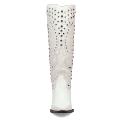 Women's Dingo Diamonds Forever Leather Boot - White - DI2351-WH