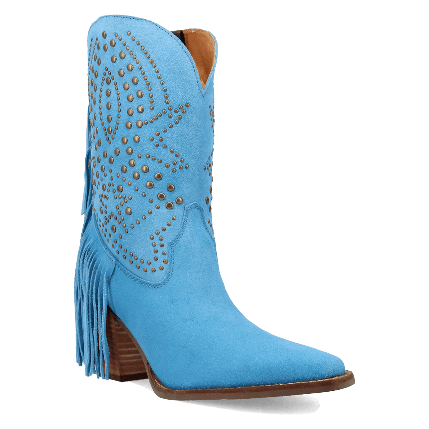 Women's Dingo Star Power Suede Leather Bootie - Blue - DI2357-BL