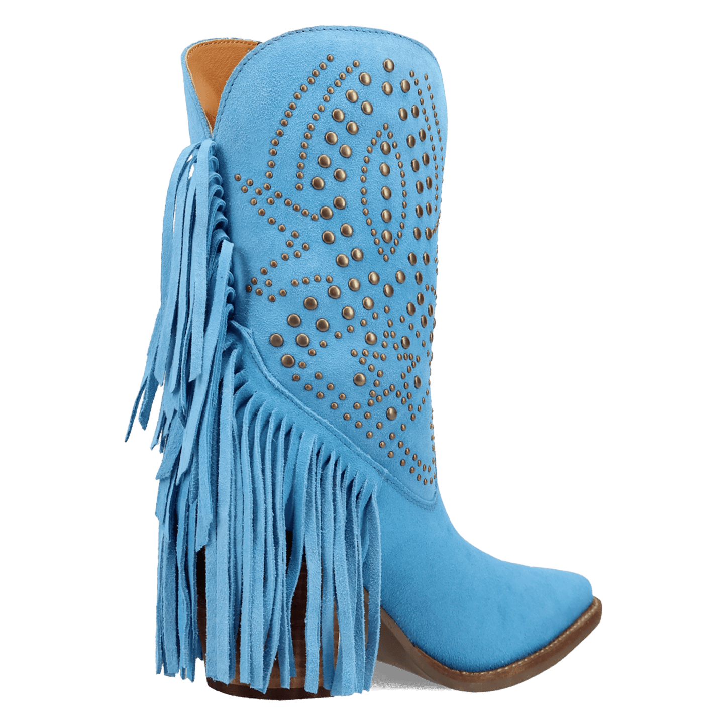 Women's Dingo Star Power Suede Leather Bootie - Blue - DI2357-BL