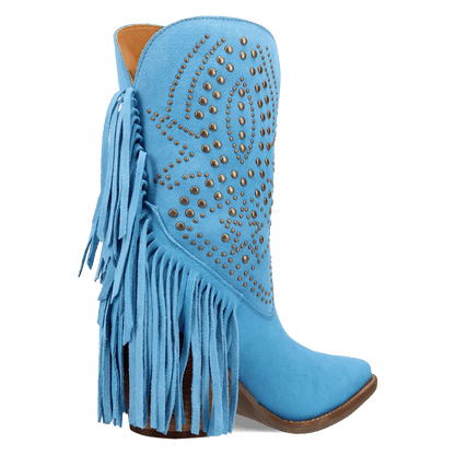 Women's Dingo Star Power Suede Leather Bootie - Blue - DI2357-BL