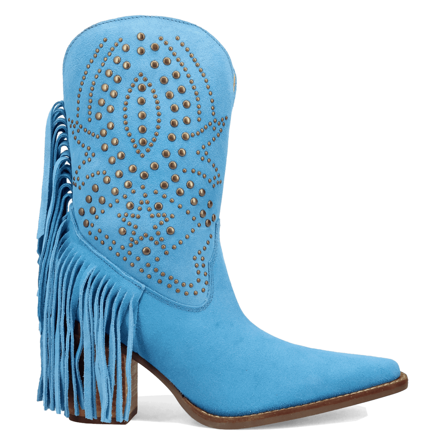 Women's Dingo Star Power Suede Leather Bootie - Blue - DI2357-BL