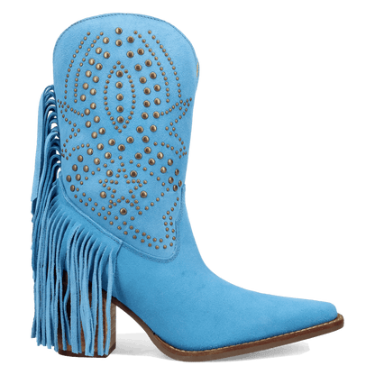 Women's Dingo Star Power Suede Leather Bootie - Blue - DI2357-BL