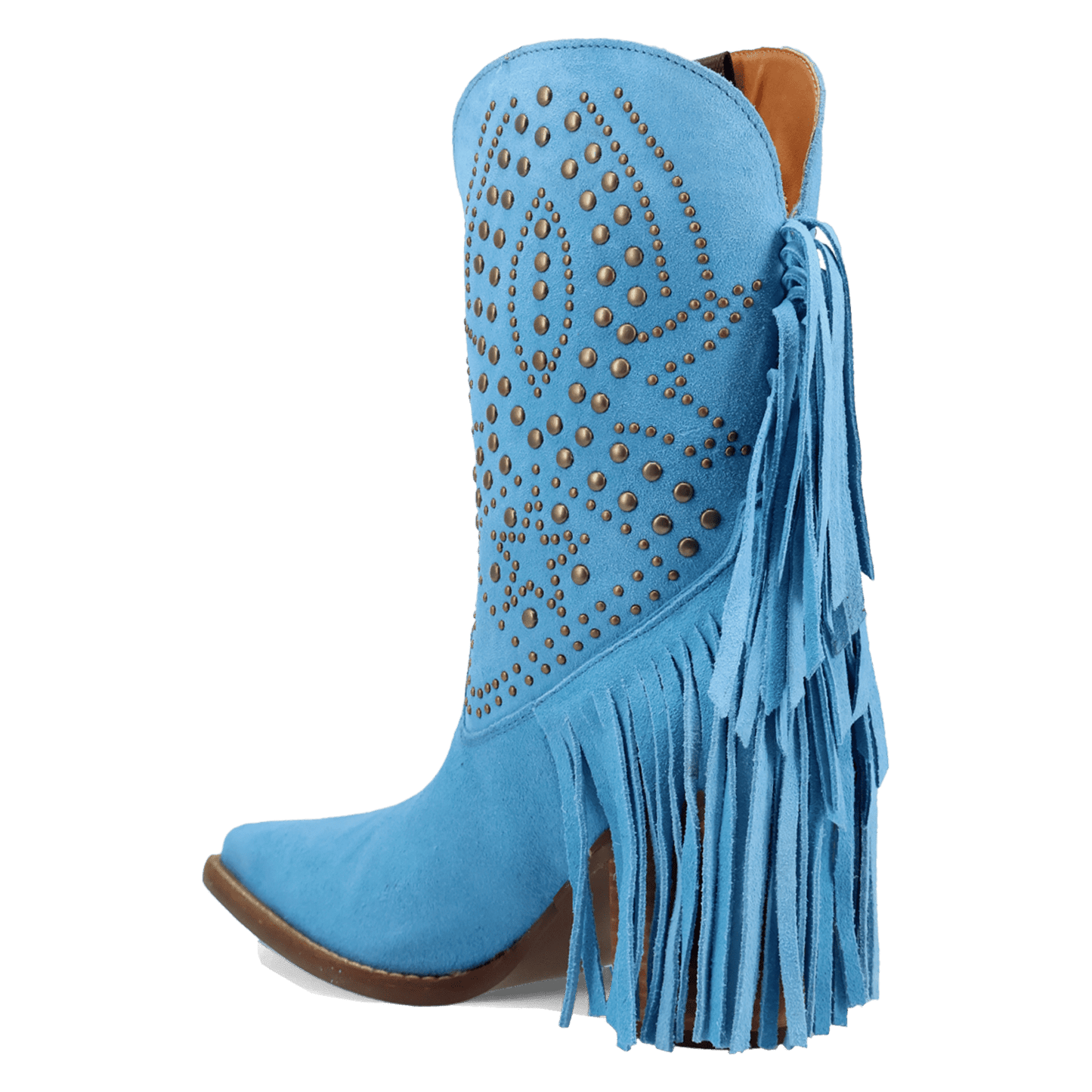 Women's Dingo Star Power Suede Leather Bootie - Blue - DI2357-BL