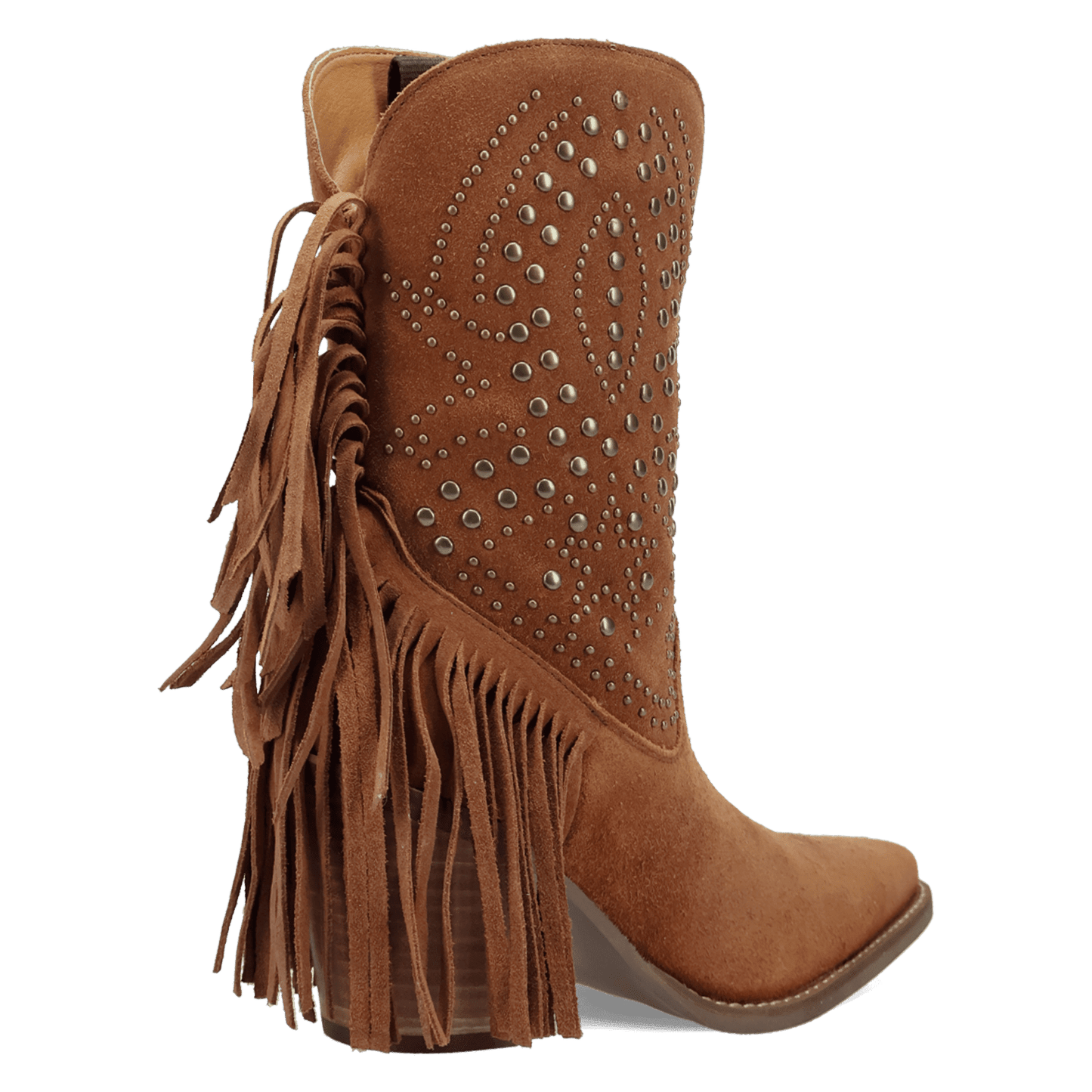 Women's Dingo Star Power Suede Leather Bootie - Camel - DI2357-BG4